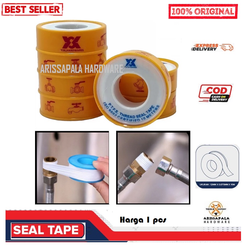 Jual Sealtape Seal Tape Isolasi Putih Solatif Seltif Lem Pipa Keran Air