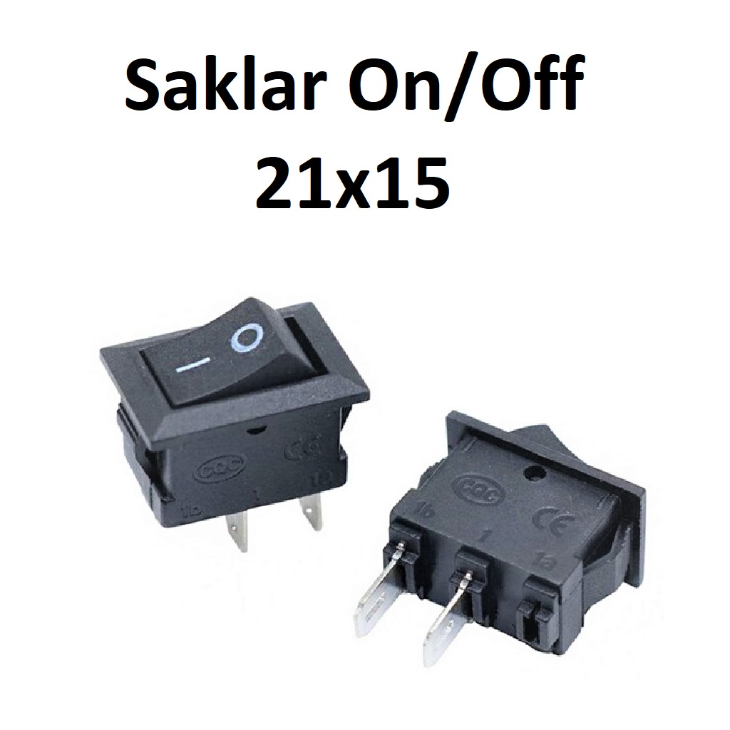 Jual Saklar On Off 21x15mm Hitam 2pin Switch Power 6A 250vAc10A 125vAC ...