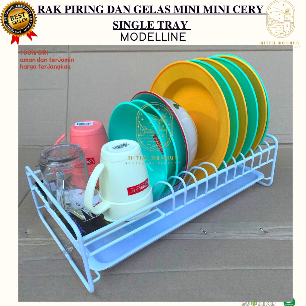 Jual NEW!! RAK PIRING GELAS MINI POLOS DAN NAMPAN / MINI RACK CHERRY ...