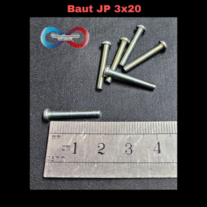 Jual Baut JP 3x20 / Baut Obeng Per 100 Pcs | Shopee Indonesia