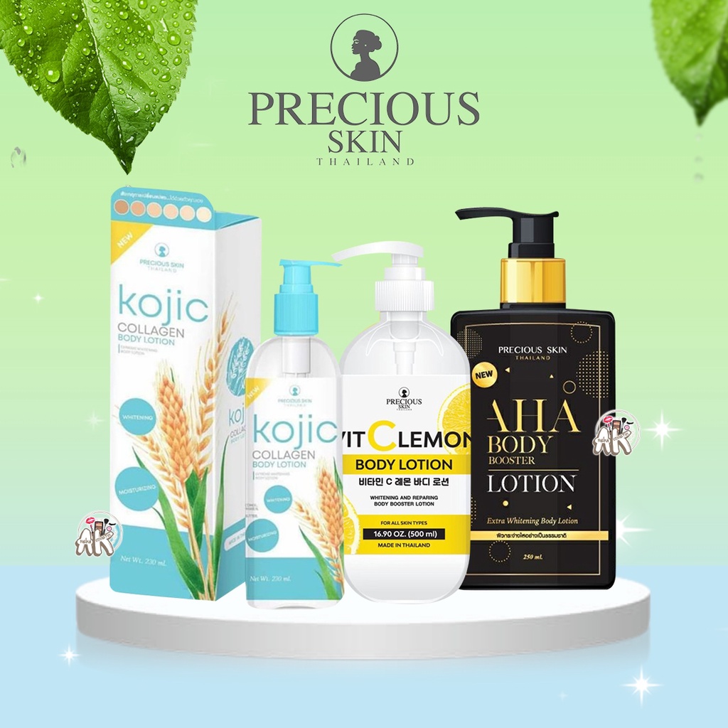 Jual PRECIOUS SKIN THAILAND BODY LOTION SERIES ( AHA BHA BOOSTER / VIT C LEMON / KOJIC COLLAGEN