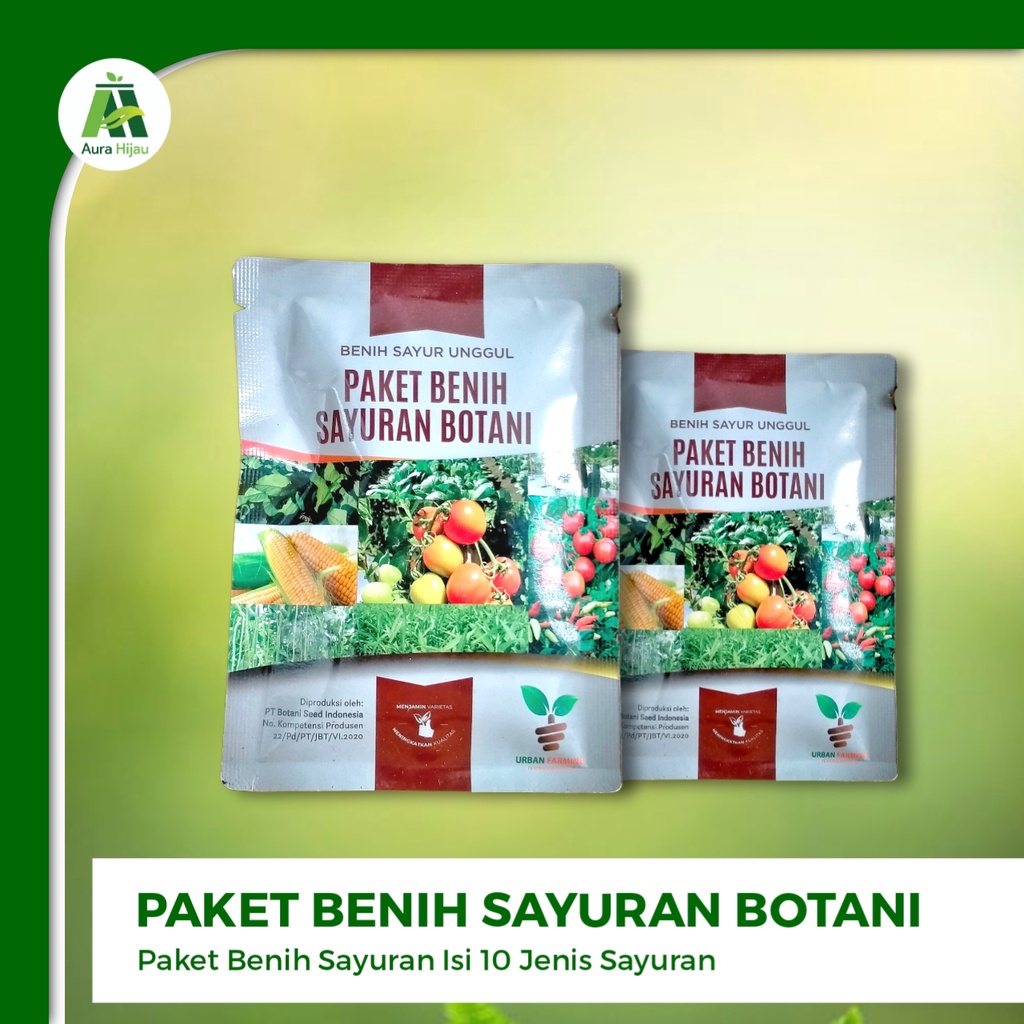 Jual PAKET BENIH SAYURAN | Paket Benih Sayuran Botani Isi 10 Jenis ...