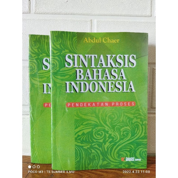 Jual BUKU SINTAKSIS BAHASA INDONESIA - ABDUL CHAER | Shopee Indonesia