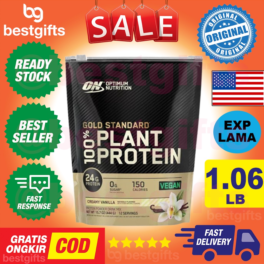 Jual Optimum Nutrition On Gold Standard Plant Protein Vanilla