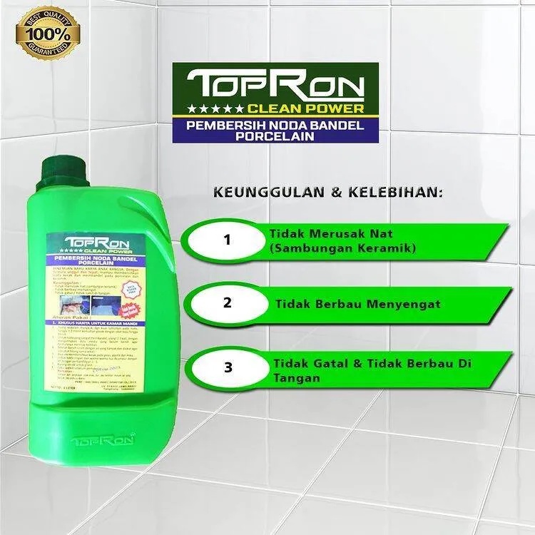 Jual Topron Clean Power 100% Original Pembersih Kerak Keramik Kamar ...