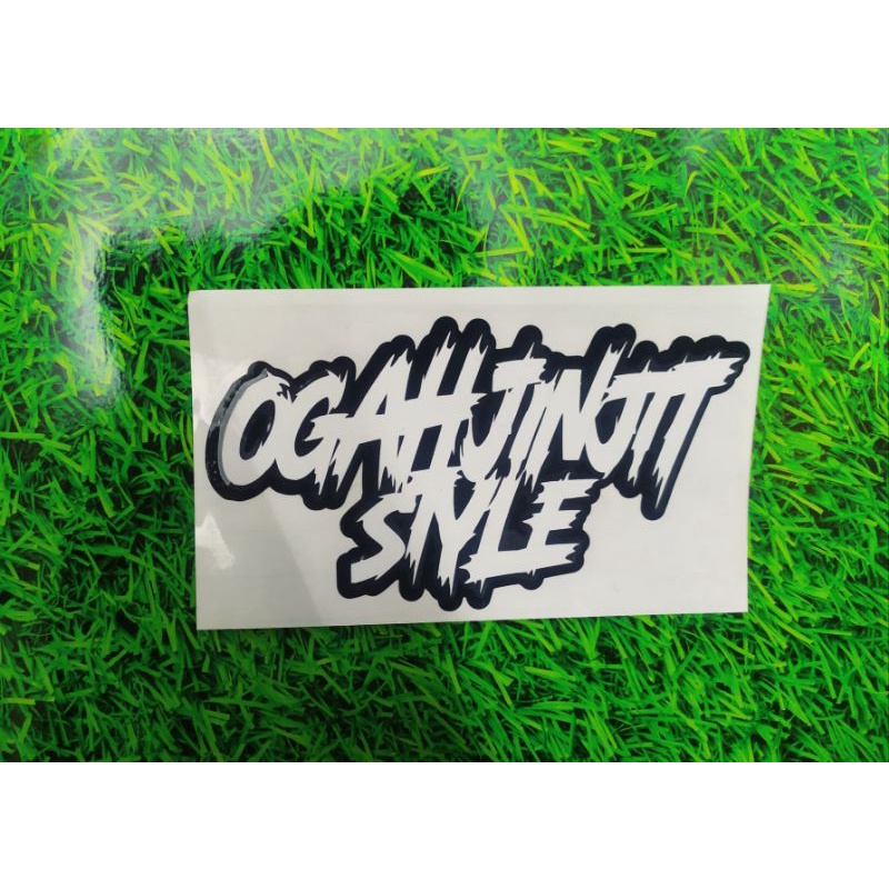 Jual Cutthing sticker OGAH JINJIT STYLE, stiker viral | Shopee Indonesia
