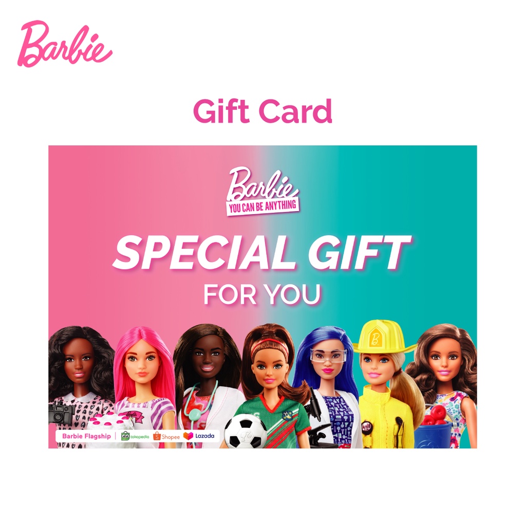 Jual Gift Card Barbie Special Gift For You no custom Shopee Indonesia