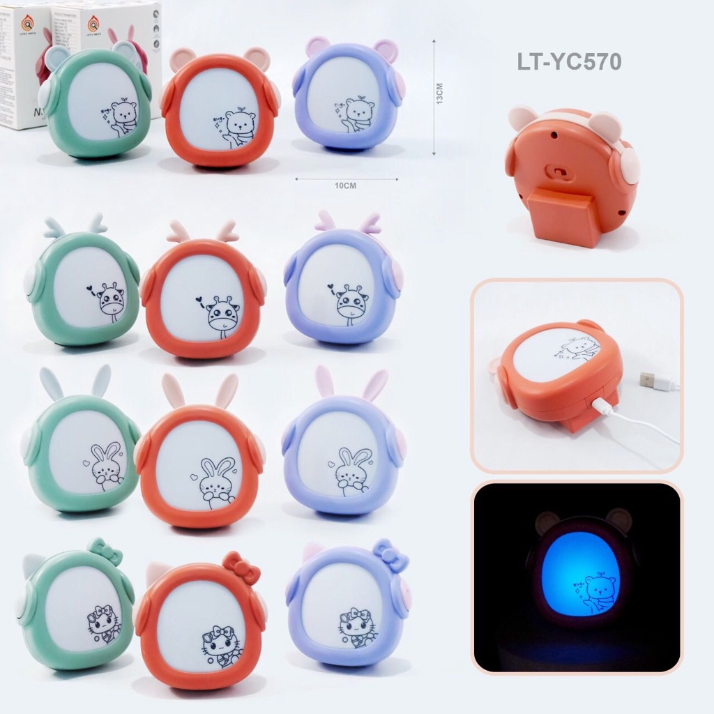 Jual Zeroname.id Lampu Led Portable Karakter Lampu Meja Belajar Lampu ...