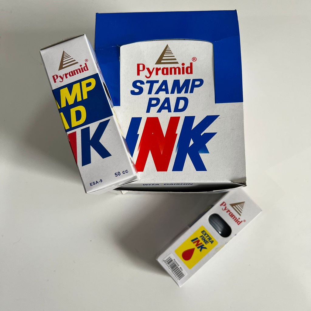 Jual Isi Ulang Tinta Bak Stampel Piramid Refill Stamp Pad Ink Pyramid