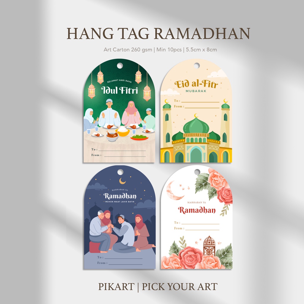 Jual HANG TAG - Greeting Card Kartu Ucapan Ramadhan / Lebaran / Eid ...