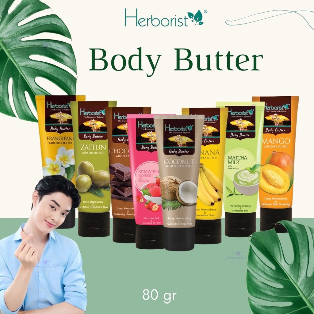 Jual (GET 1 GIFT) HERBORIST BODY BUTTER WITH SHEA BUTTER 80GR BUTTER