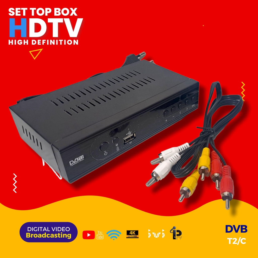 Jual [ Ready Stok ] Stb Set Top Box Tv Digital Receiver Penerima Siaran