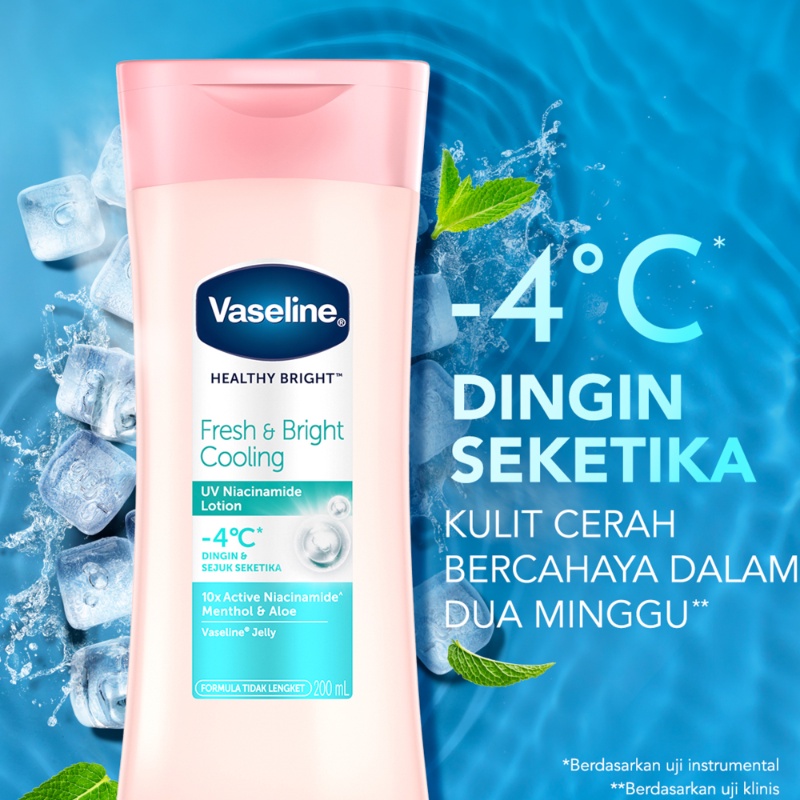 Jual Vaseline Healthy Bright Fresh And Bright Cooling 200ml Shopee Indonesia 0679