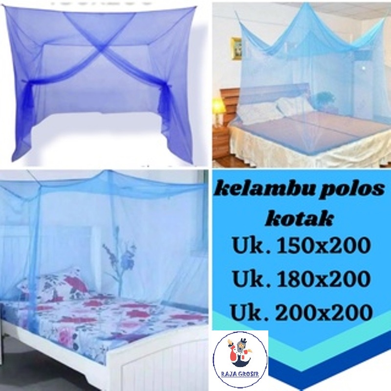 Jual Kelambu Selambu Tidur Vina Kotak Polos Super Jumbo Bayi Anti ...