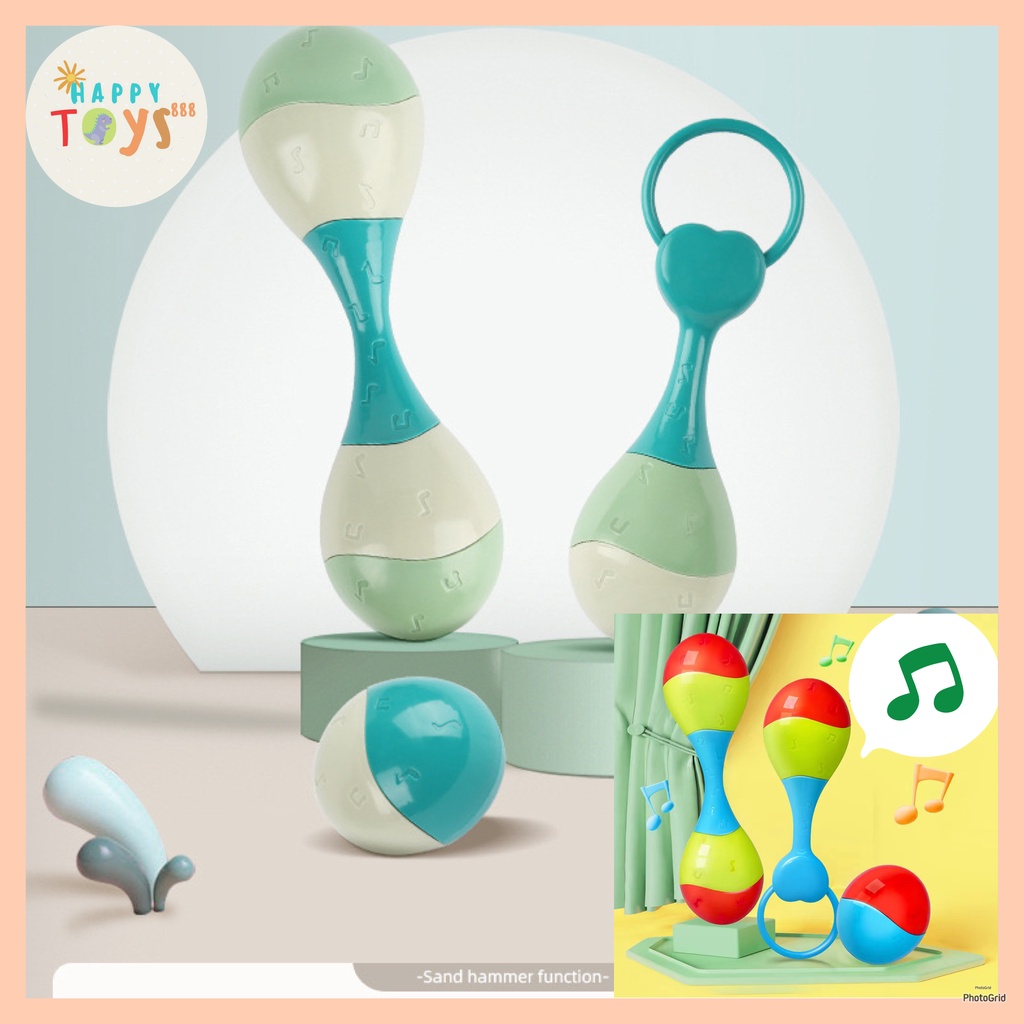 Jual HAPPYTOYS.888 #A95 MAINAN BABY MARACAS / MAINAN RATTLE BAYI ...