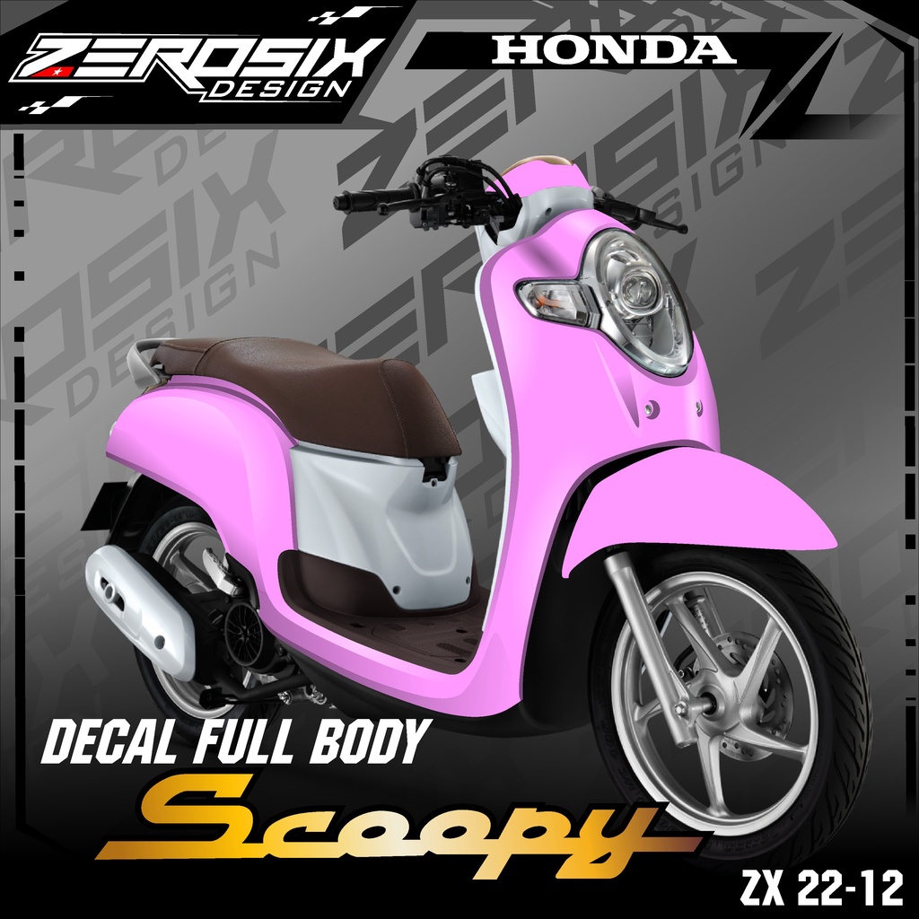 Jual Decal Sticker Polos Scoopy Fi New Full Body Stiker Skotlet