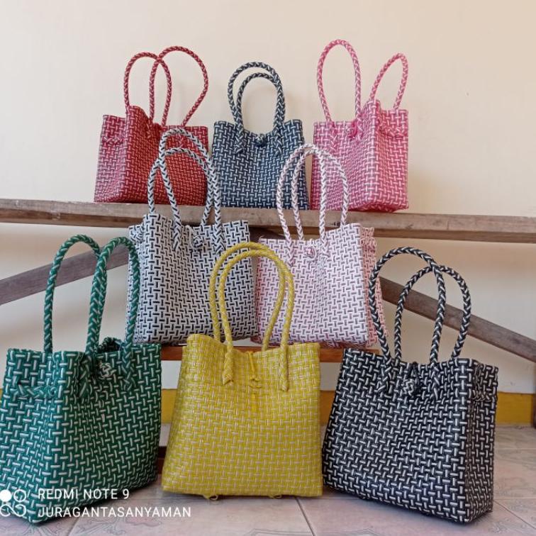 Jual Ready Stock Tas Anyaman Jali Jali Ukuran S Dan M Juragantasanyaman Kode Shopee