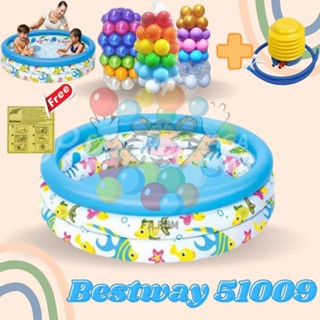 Jual Kolam Renang Anak Dan Bayi Bestway 51009 Uk 122 X 25cm - Paket ...