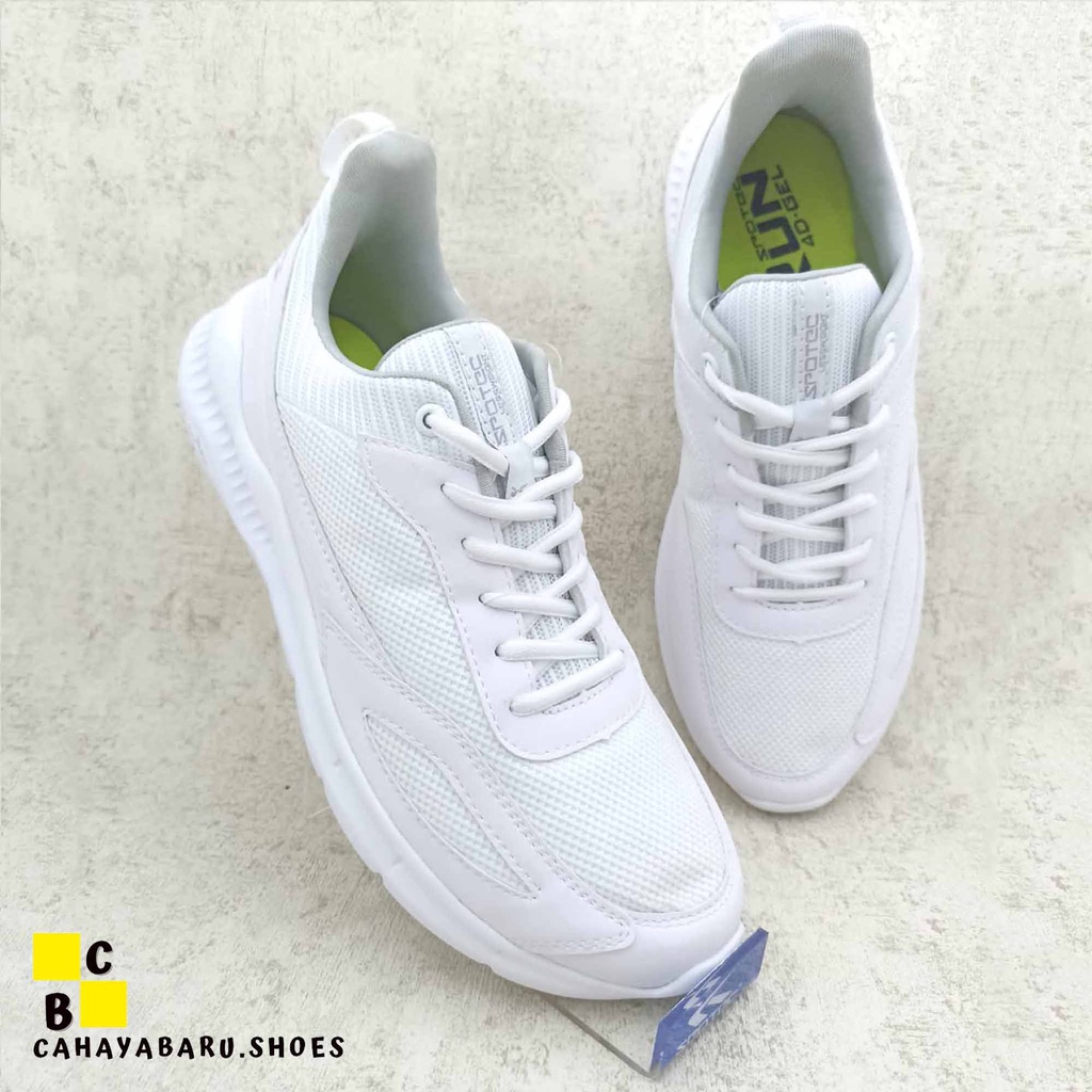 Jual SPOTEC Sepatu RUNNING Artikel ACTIVO Putih/Putih | Shopee Indonesia