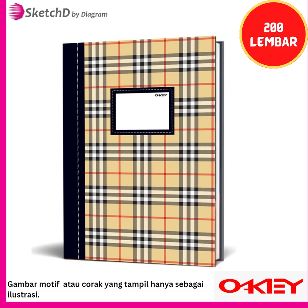 Jual Buku Kwarto Hardcover Okey 100 Lembar 21x16 Cm Shopee Indonesia 8211