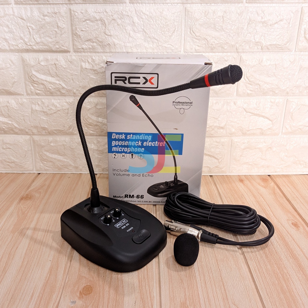 Jual Microphone Meja Rcx Rm Echo Mic Meja Podium Echo Shopee