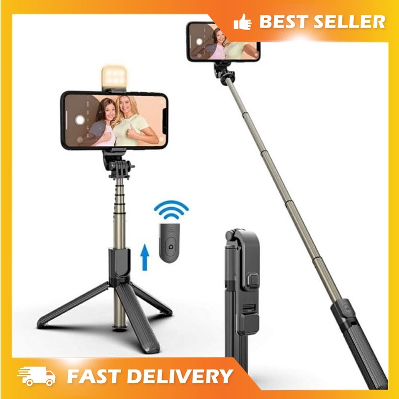 thumbnail image 2 of Selfie Stick Magnetic CloudValley Magnetic Mini Selfie Stick Tripod, 4-in-1 Pocket Size Phone Tripod With 360° Rotation, Detachable Bluetooth Remote, Foldable Handle Grip... Magnetic Selfie Stick Tripod 2 of 13