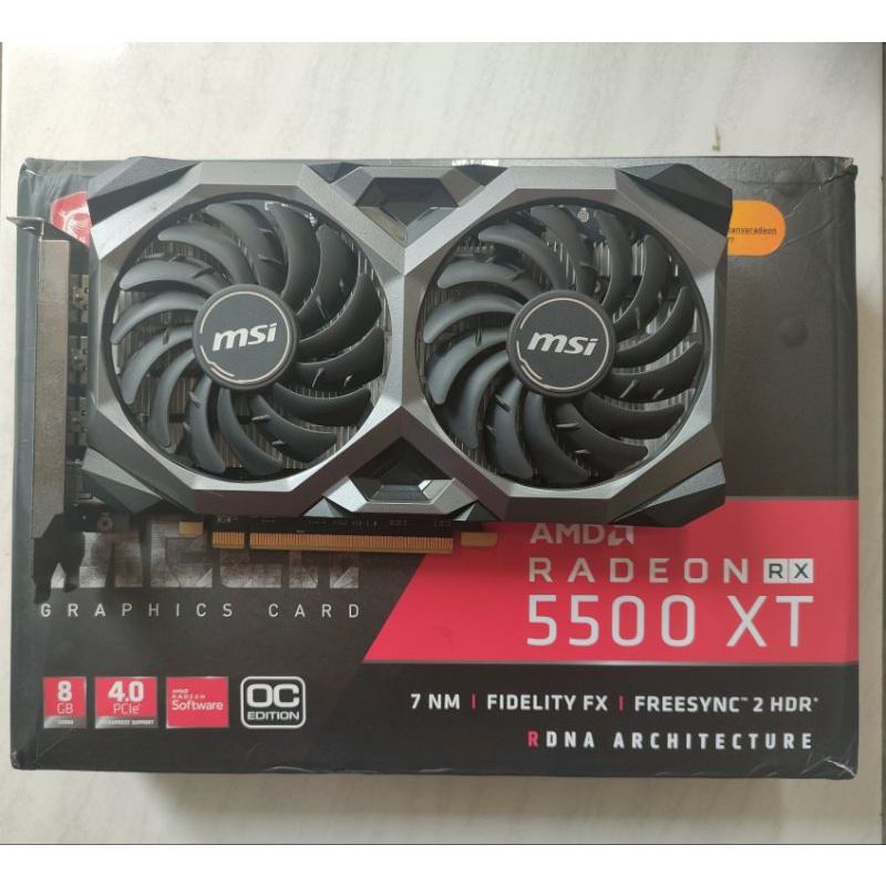 Jual VGA MSI Radeon RX 5500 XT 8GB | Shopee Indonesia