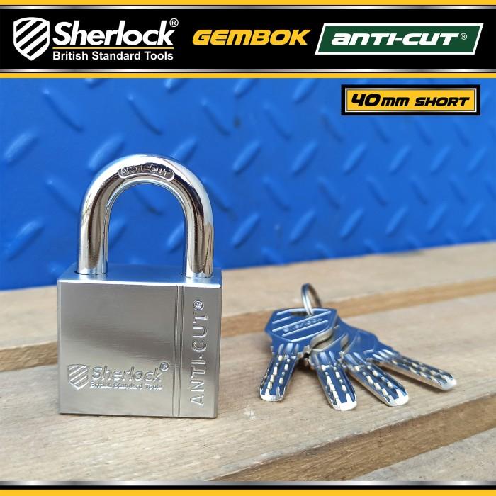 Jual Gembok Original Sherlock Tools Anti Cut 40 Mm Pendek Berkualitas ...