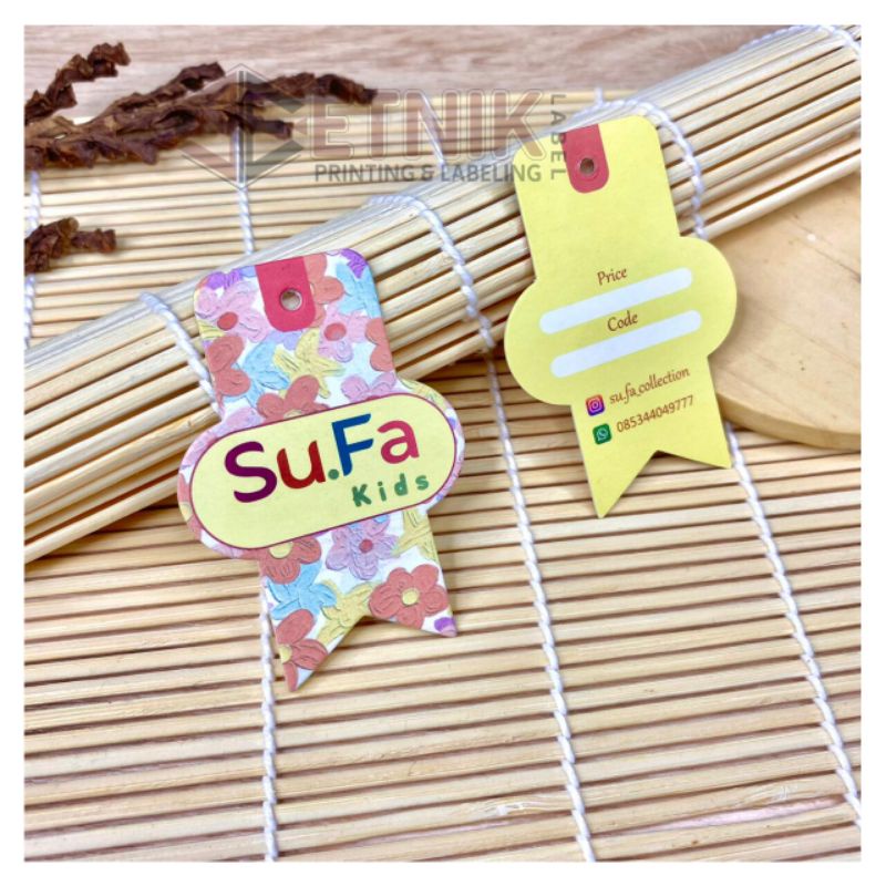 Jual Free design !!! hang tag tebal, label hang tag, label baju,label ...