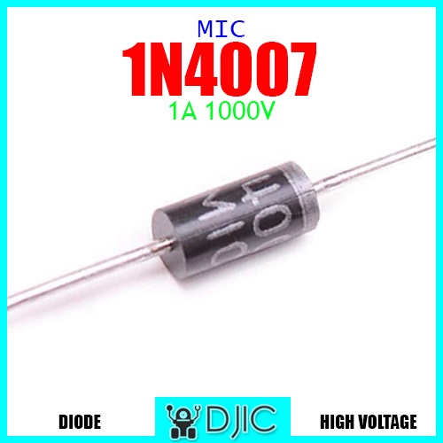 Jual Dioda 1N4007 IN4007 1A 1000V Rectifier Diode Original MIC | Shopee ...