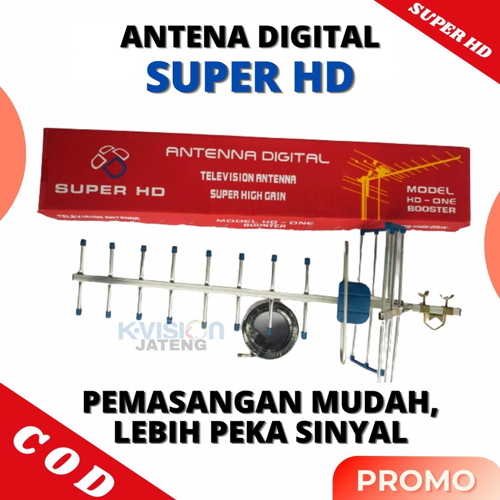 Jual ANTENA DIGITAL SUPER HD ONE INCLUDE BOOSTER PEKA SINYAL TERBARU Shopee Indonesia