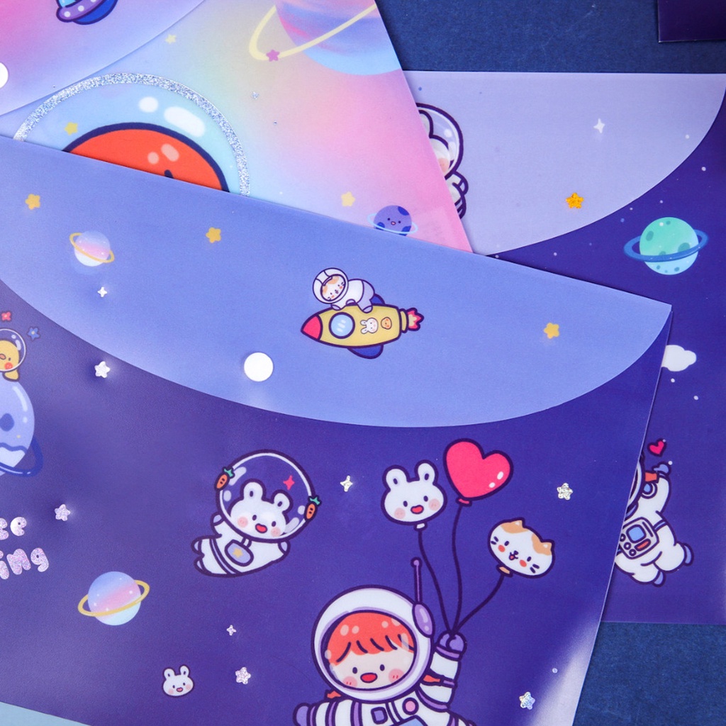 Jual TOKKADO Space Astro Map Folder A4 File Dokumen Organizer Karakter ...