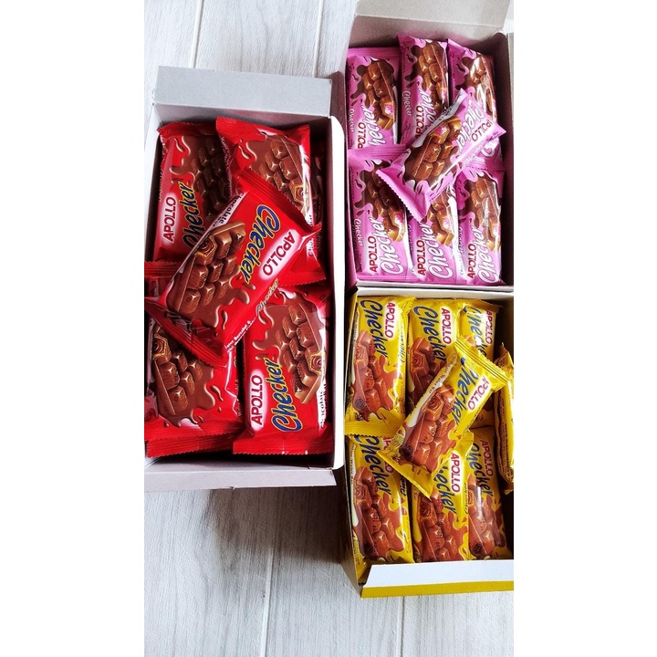 Jual Apollo Checker Chocolate wafer bar PER PCS | Shopee Indonesia