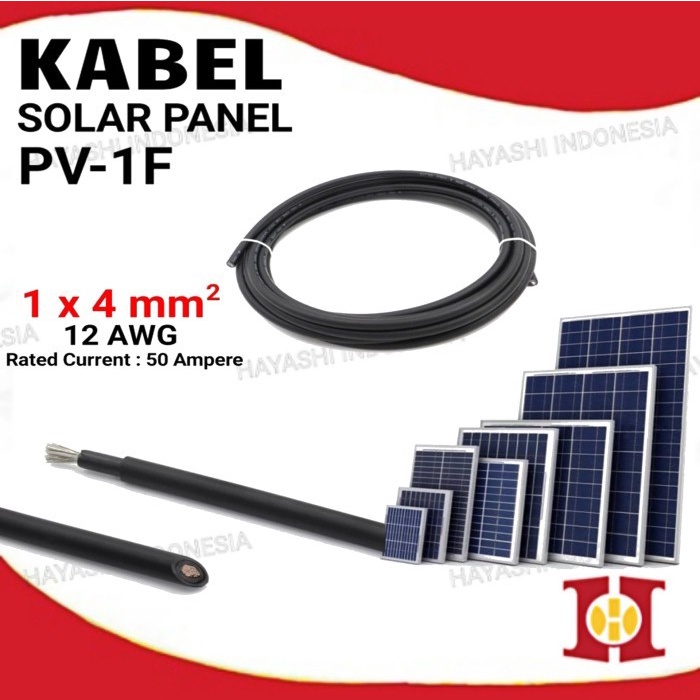 Jual Kabel Cable Solar Cell Pengisi Daya Panel Surya PV-1F 2.5mm2 4mm2 ...