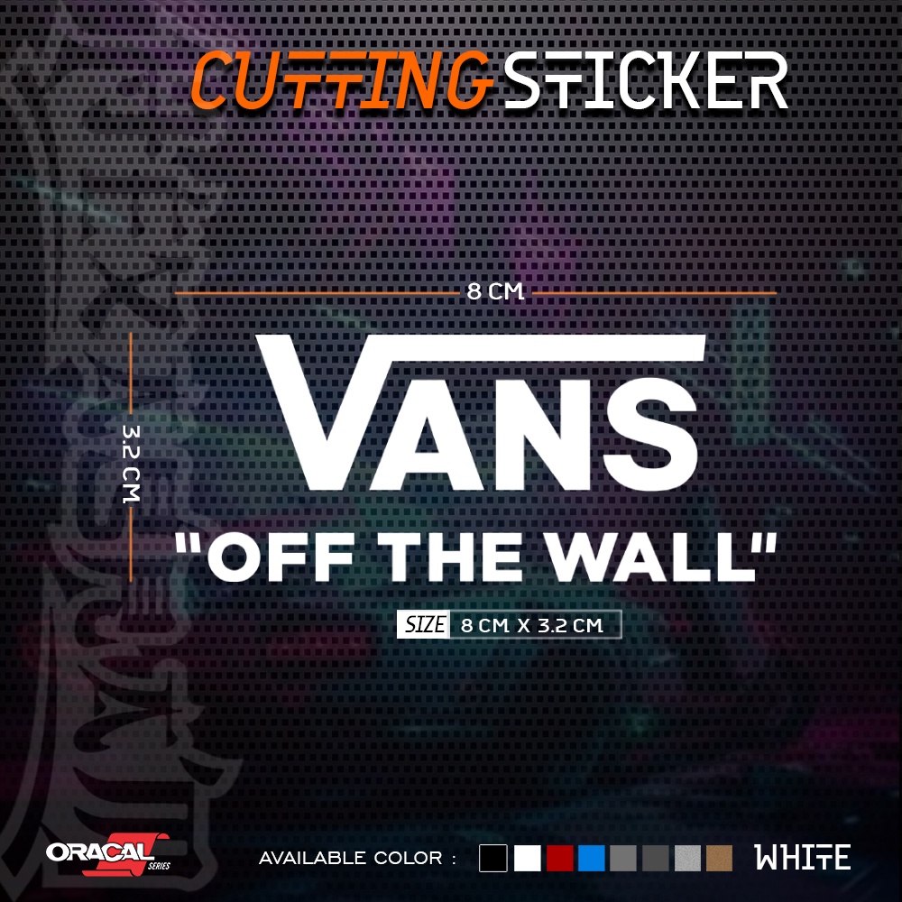 Cutting Sticker Vans off The Wall Logo Stiker Cutting Logo Vans off The  Wall