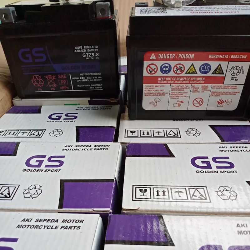 Jual AKI GS MOTOR BEAT MIO SOUL VARIO 11O SCOOPY SPACY REVO VIXION