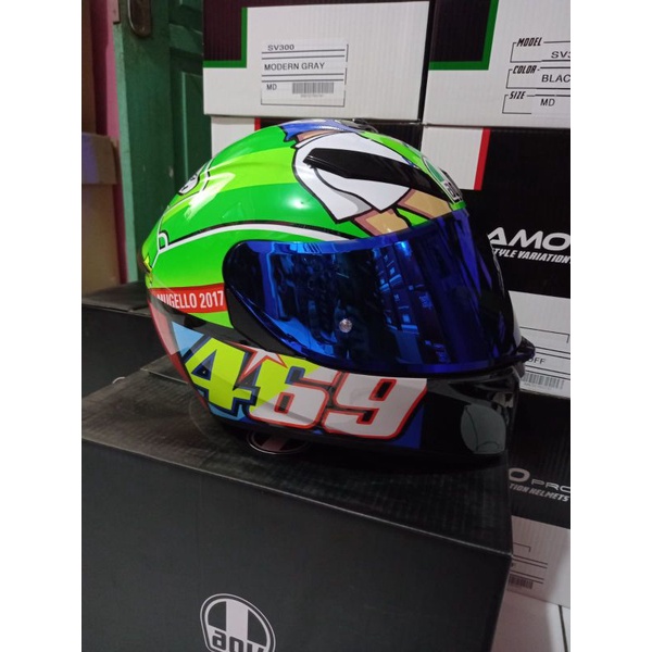 Jual AGV K-3 SV SNI TOP MPLK ASIAN FIT ROSSI MUGELLO 2017