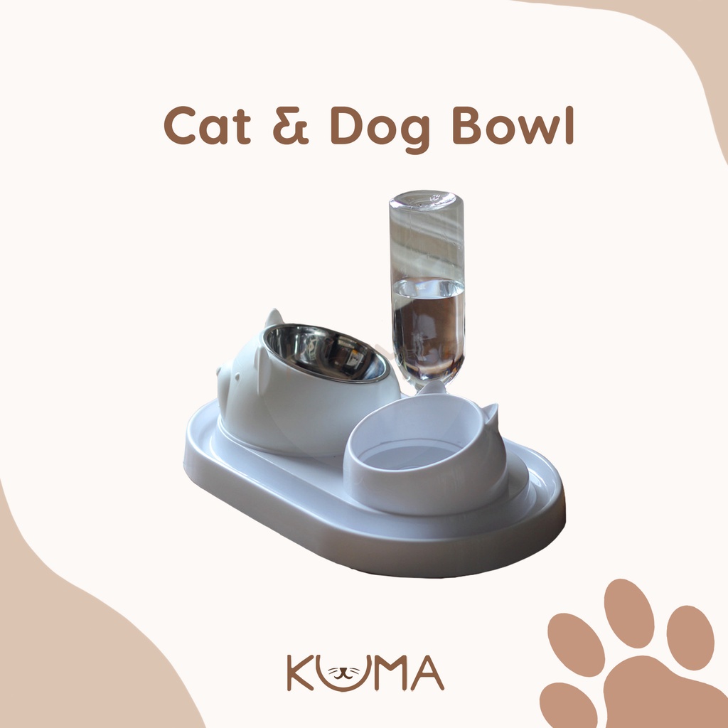 Jual [KUMA] Tempat Makan Kucing Anjing Dispenser Minuman Kucing ...