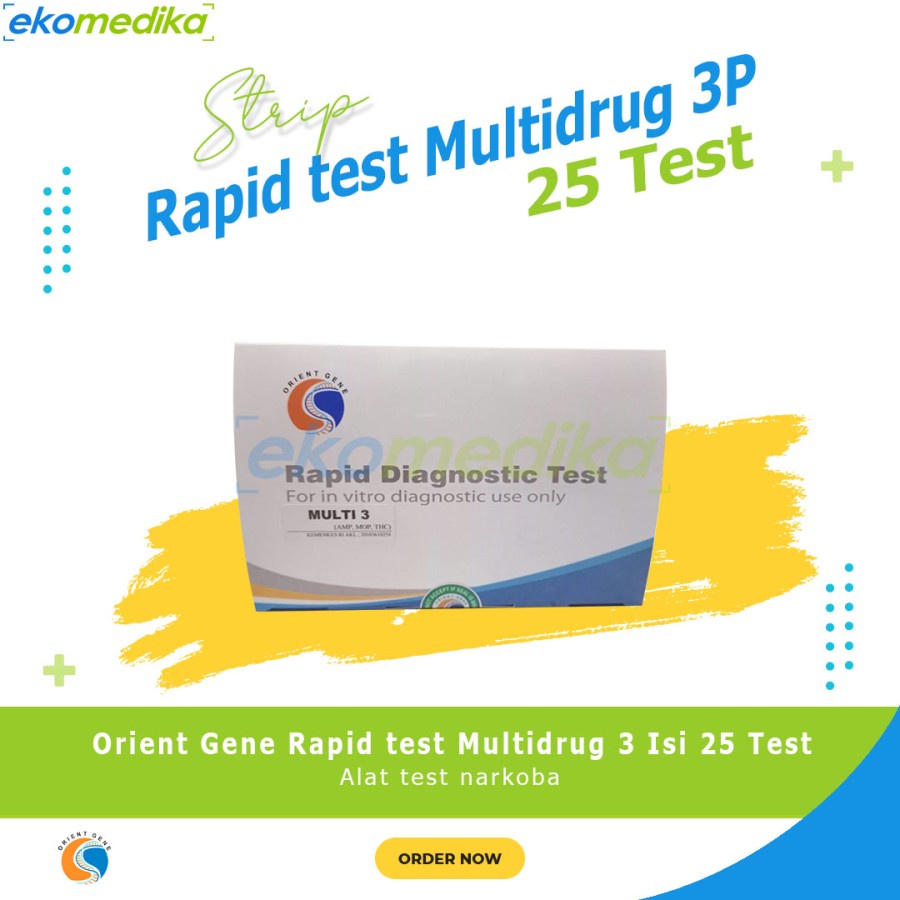 Jual Narkoba Test Rapid Multi drugs 3 Parameter Alat Cek Urine Cek Drug ...