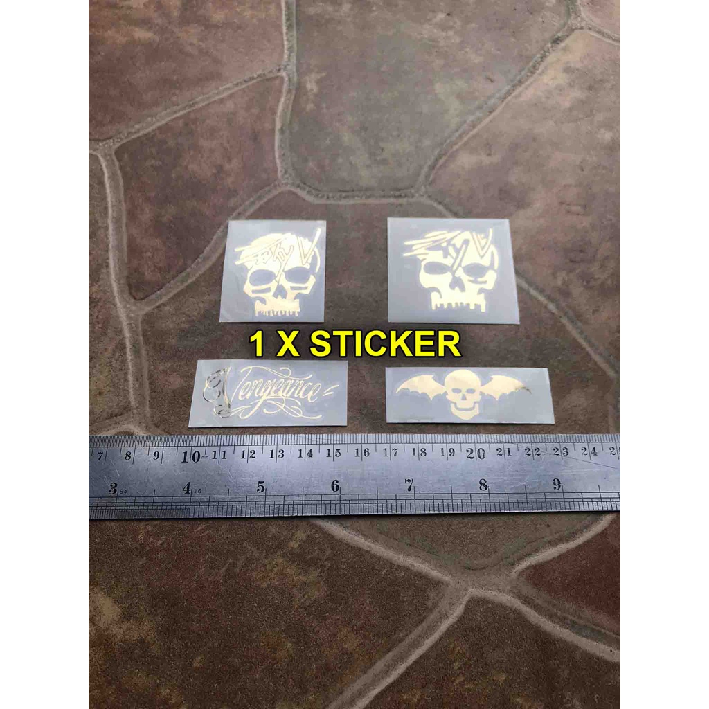 Jual Zacky Vengeance Logo Sticker Blade Zv Signature Headstock Sign ...