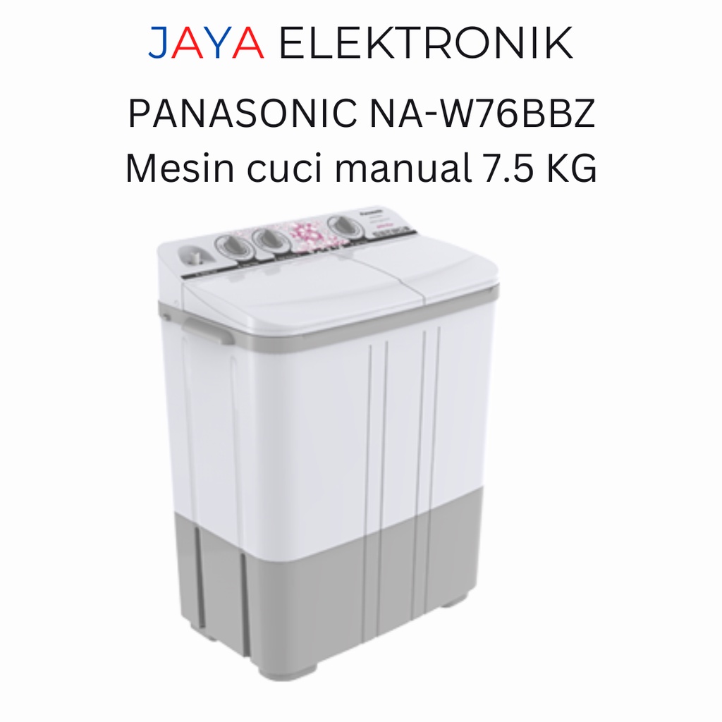 Jual Mesin Cuci PANASONIC 2 Tabung NA W76BBZ Kapasitas 7.5 Kg | Shopee ...