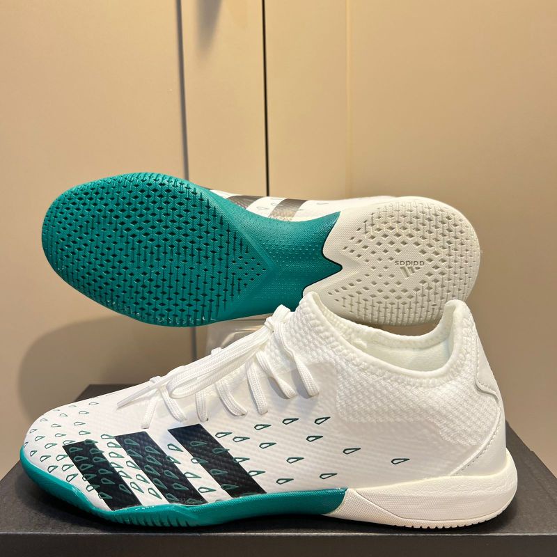 Jual Sepatu Futsal Adidas Predator 20.1 White Green | Shopee Indonesia