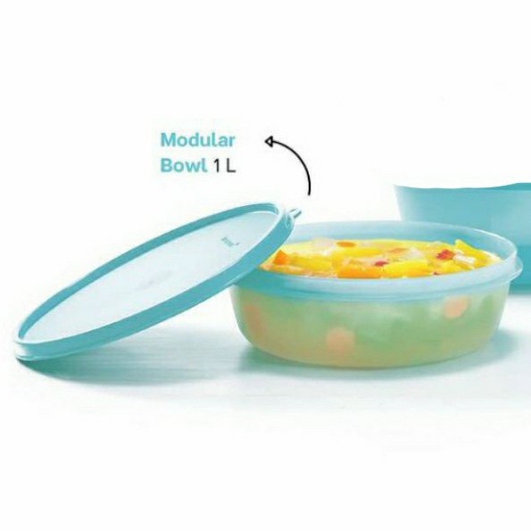 Jual Modular Bowl 1 liter Mangkok tupperware tempat sayur aneka makanan ...