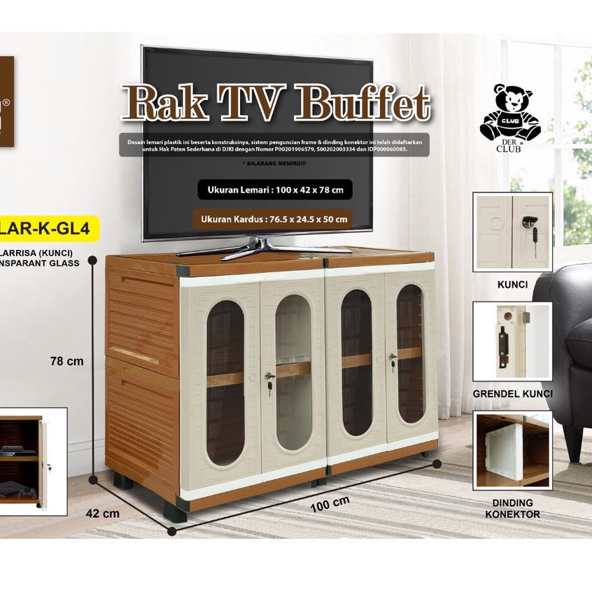 Jual MEJA TV RAK TV TRANSPARAN GLASS MINIMALIS Rak Tv BUFFET Meja Tv ...