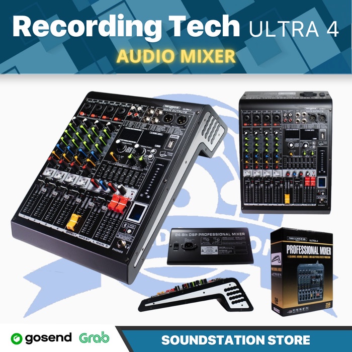 Jual RECORDING TECH ULTRA 4 MIXING CONSOLE | Audio MIxer 4 Channel ...