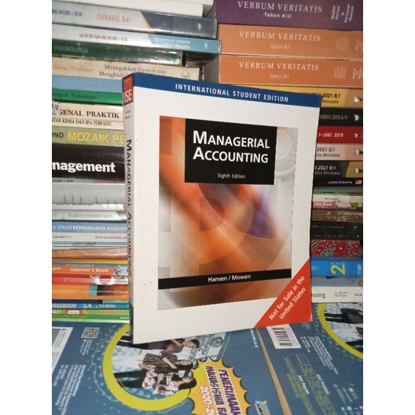 Jual Original Buku Managerial Accounting Eighth Edition - Hansen ...