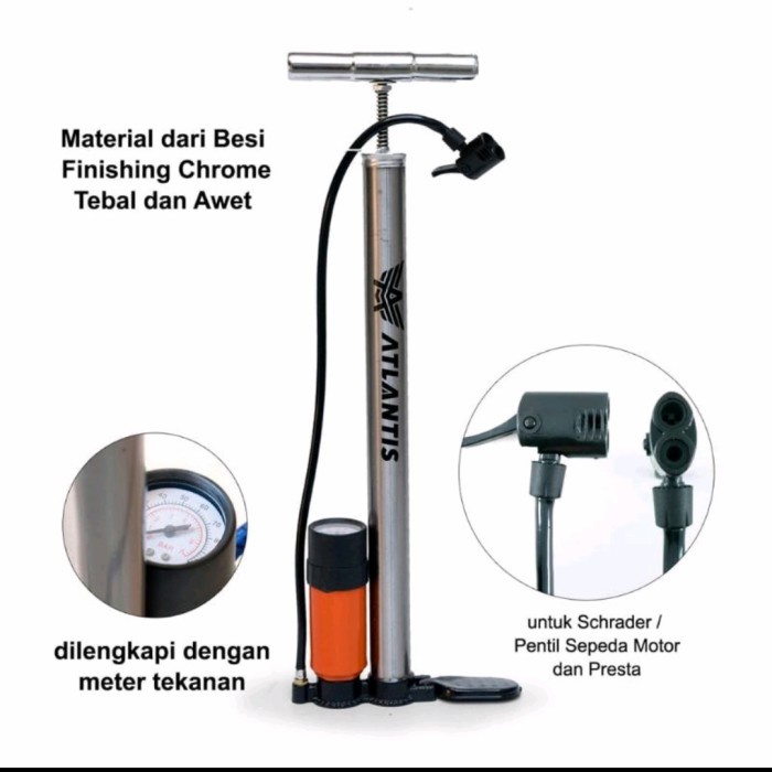 Jual Pompa Ban Tabung Meter Sepeda Motor Mobil Manual Hidrolik Pompa Balon Shopee Indonesia