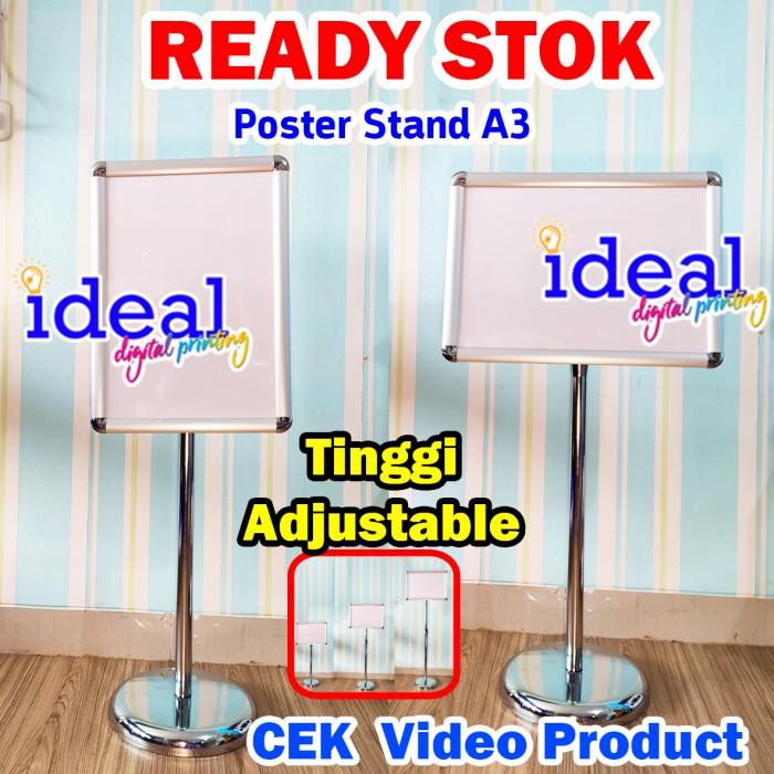 Jual Poster Stand A3 Poster Frame A3 Standing Banner Adjustable
