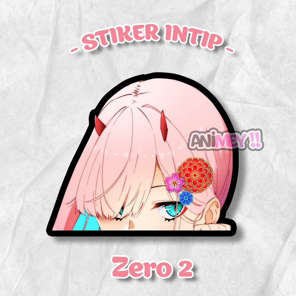 Jual Stiker Intip Zero Two / Sticker Anime Waterproof | Shopee Indonesia