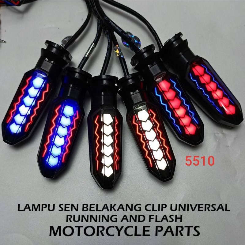 Jual Lampu Sen Motor Led Running Universal Lampu Sein Vixion Cb Megapro Verza Mxking Aerox